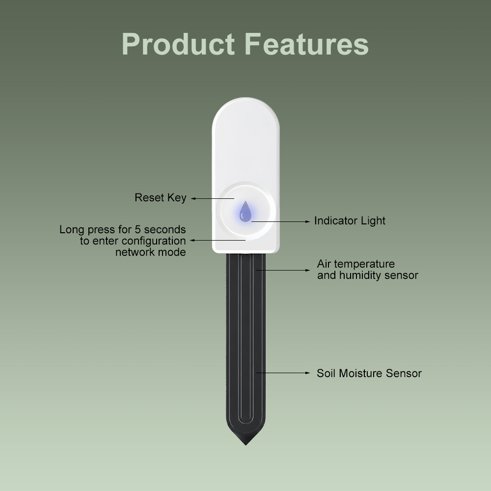 Sensor de Humedad del Suelo Zi - Plant Parent App reseña y precio